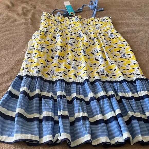 Tanya Taylor Yellow and Blue Floral Swimwear - Picture 5 of 8